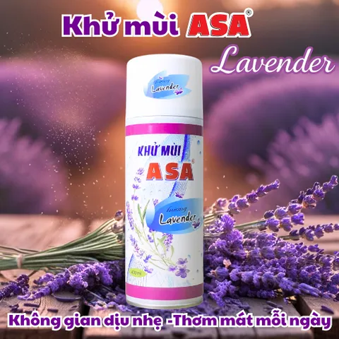 Khử Mùi ASA - Chất Khử Mùi An Toàn Gia Đình với Hương Lavender, En-Rosely, Sky Flower - Xịt Khử Mùi Hiệu Quả cho Nhà và Xe Hơi