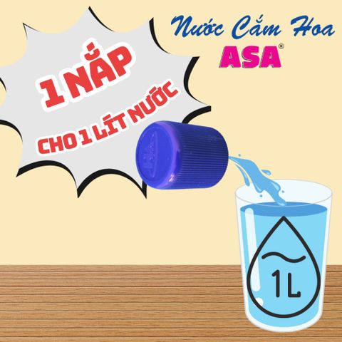 Nước cắm hoa ASA Đậm Đặc - Giữ hoa tươi lâu, không thối nước, tiết kiệm thời gian và giữ vệ sinh cho không gian sống