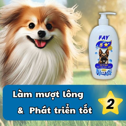 Dầu Tắm Chó Mèo FAY - Sạch Ve Rận, Khử Mùi, Chăm Sóc Da Lông - 5 Tính Năng Duy Nhất cho Thú Cưng Yêu Thích