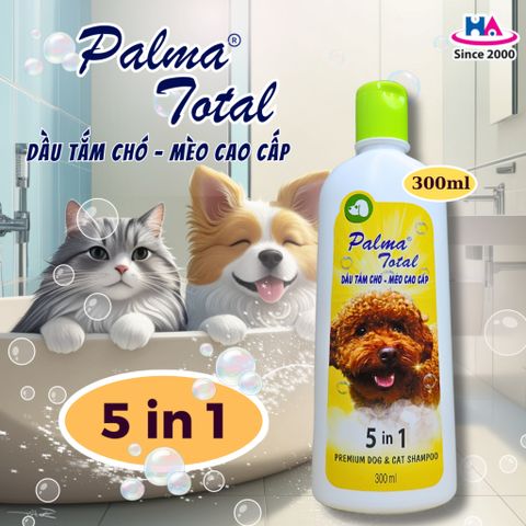 Dầu Tắm Chó Mèo Palma - Chăm Sóc Toàn Diện, Khử Mùi Hôi, Làm Sạch Ve Rận, Bọ Chét - Dưỡng Ẩm Da Lông Thú Cưng