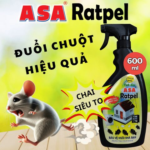 Tinh Dầu Xịt Đuổi Chuột ASA Ratpel 400ml - An Toàn Thiên Nhiên, Bảo Vệ Nhà Ở, Xe Hơi, Thân Thiện Môi Trường