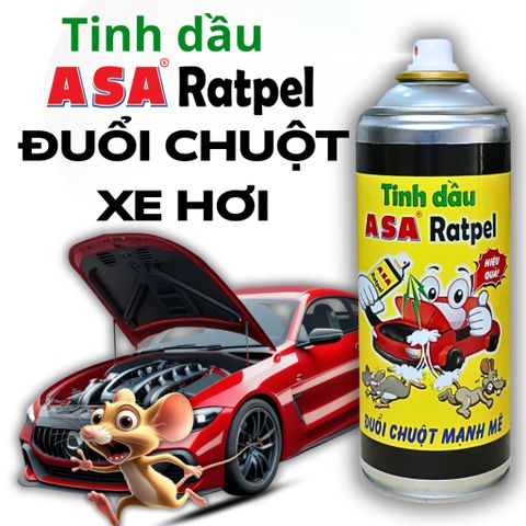 Tinh Dầu Xịt Đuổi Chuột ASA Ratpel 400ml - An Toàn Thiên Nhiên, Bảo Vệ Nhà Ở, Xe Hơi, Thân Thiện Môi Trường