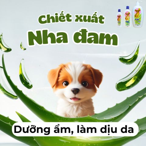 Dầu Tắm FAY Puppy Không Cay Mắt - Sữa Tắm Êm Dịu Cho Chó Con, Giúp Chó Mượt Mà và Thơm Thoảng