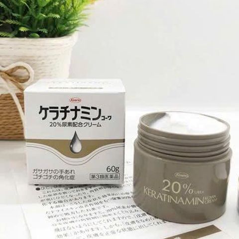 Kem cải thiện viêm da, á sừng Keratinamine Kowa 20% Urea 60g