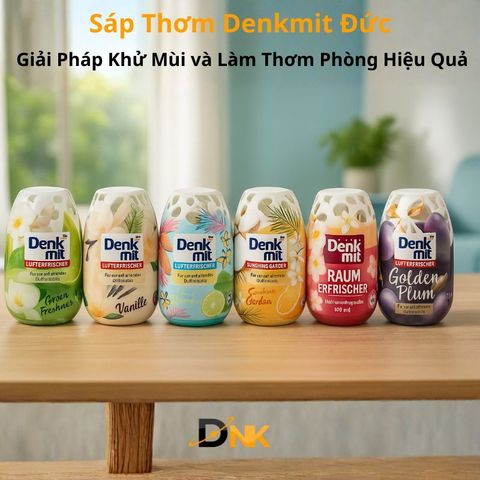 Sáp Thơm Denkmit 150ml Khử Mùi Nhanh Lâu 6-8 Tuần - Hương Dịu Nhẹ An Toàn Nhập Khẩu Đức, Phù Hợp Mọi Không Gian Sống