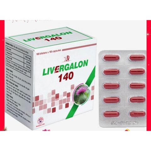 Viên Uống Livergalon 140 - Hỗ Trợ Giải Độc Gan, Bảo Vệ Gan, Tăng Cường Chức Năng Gan - Hộp 100 Viên Nang Cứng