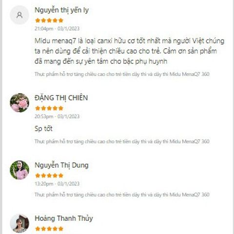 Midu MenaQ7 360mcg - Viên Canxi Hỗ Trợ Phát Triển Chiều Cao và Chắc Khỏe Xương cho Trẻ Em và Người Lớn