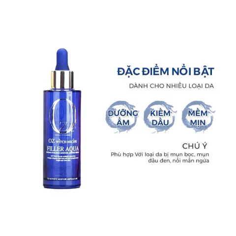 Tinh Chất Cấp Ẩm Phục Hồi OZ Witch Recipe Filler Aqua - 60ml
