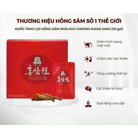 Nước hồng sâm Won chính phủ Kgc Hàn Quốc hàng hộp 30x70ml