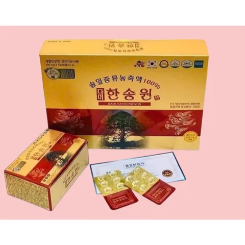 {CHÍNH HÃNG} Tinh dầu thông đỏ chính phủ cao cấp Dami Hansongwon Hàn Quốc hộp 120 viên