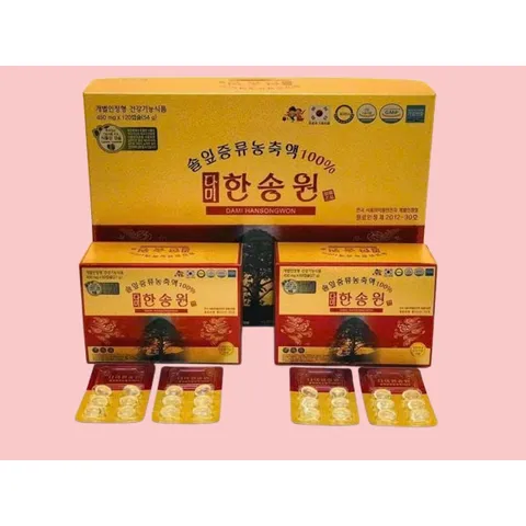 {CHÍNH HÃNG} Tinh dầu thông đỏ chính phủ cao cấp Dami Hansongwon Hàn Quốc hộp 120 viên