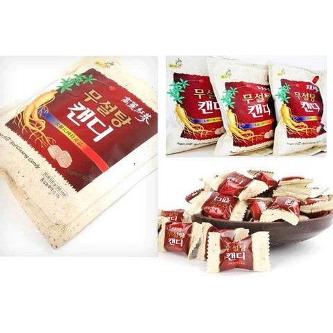 Kẹo sâm không đường nội địa Hàn Quốc bịch 500gr