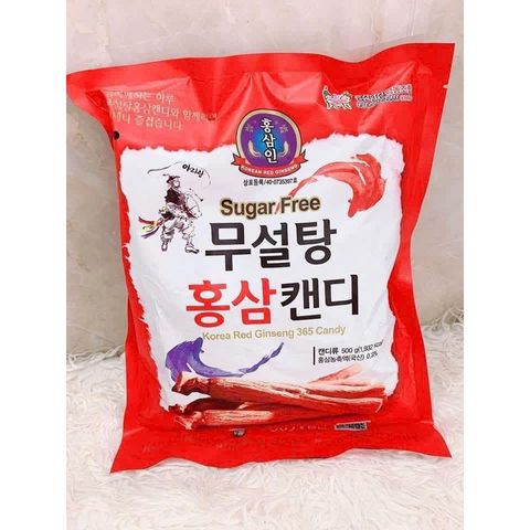 Kẹo sâm không đường nội địa Hàn Quốc bịch 500gr