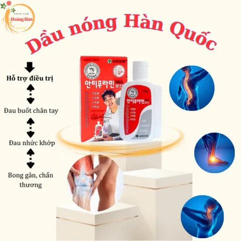 Dầu Nóng Xoa Bóp Hàn Quốc Antiphlamine (100ml)
