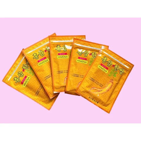 {HỎA TỐC} Combo 5 gói cao dán hồng sâm vàng Himena Hàn Quốc