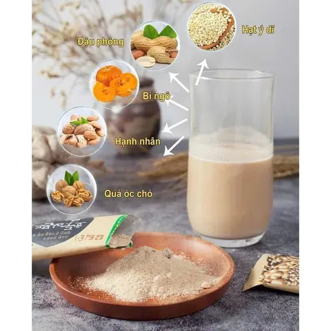 Bột ngũ cốc dinh dưỡng Damtuh Hàn Quốc hộp lớn 50 gói 900gr