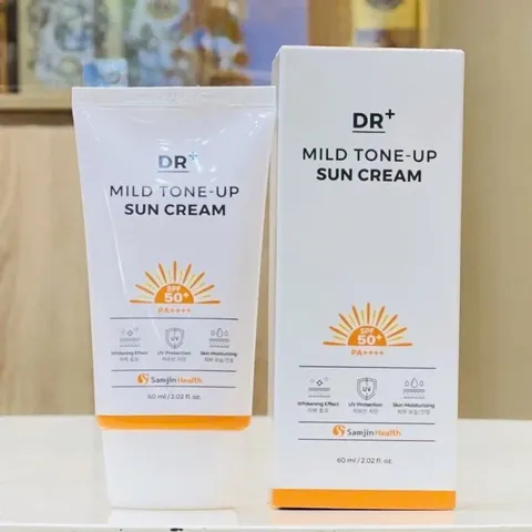 Kem chống nắng nâng tone Dr+ Mild Tone Up SPF 50+ Samjin Hàn Quốc tuýp 60ml