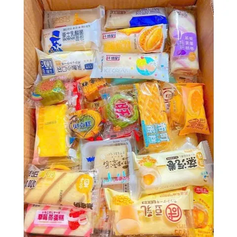 Bánh mix Đài Loan đủ vị thùng 2kg, bánh bông lan nhiều loại siêu ngon