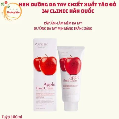 Kem Dưỡng Da Tay 3W Clinic Hand Cream Hàn Quốc tuýp 100ml