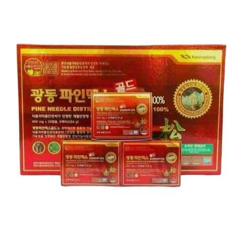 Tinh Dầu Thông Đỏ Kwangdong nội địa Hàn Quốc hộp 120 viên