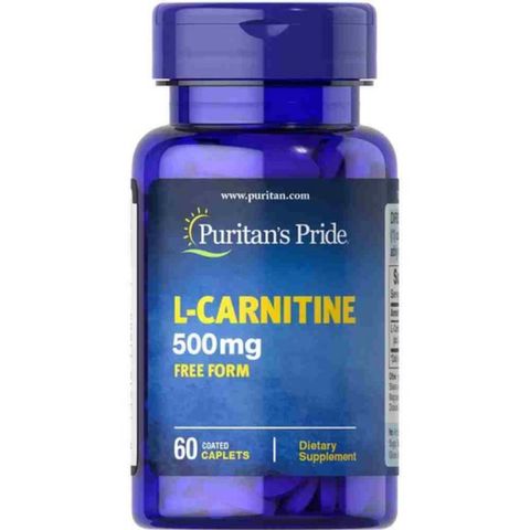 Viên Uống Giảm Cân L-Carnitine 500mg - Hỗ Trợ Giảm Mỡ, Năng Lượng Tối Ưu - 60 Viên Puritan's Pride