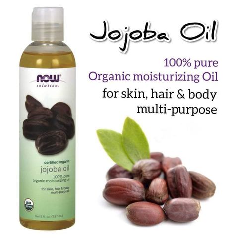 Dầu Jojoba Now Organic 118ml - Dưỡng ẩm da, tóc và body - Giúp mềm mại, chống lão hóa, an toàn cho da.