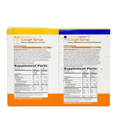 Siro ho ong giảm ho tiêu đờm, tăng đề kháng Zarbee’s Cough Syrup Mucus + Immune cho trẻ