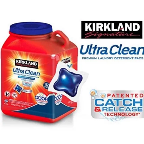 Viên giặt xả quần áo Ultra Clean Kirkland USD 152 viên