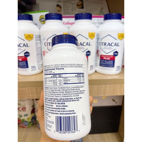 Viên uống bổ sung canxi citrate CITRACAL - Bổ xương chắc khỏe, hỗ trợ hấp thụ canxi với Vitamin D3 và khoáng chất quý giá