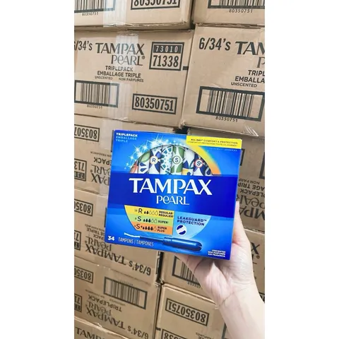 [Hàng Mỹ] Băng Vệ Sinh Tampon Tampax Pearl Tampons