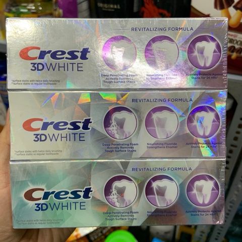 Kem Đánh Răng Làm Trắng Crest 3D White Brilliance Hương Bạc Hà - Sáng Bóng Chỉ Trong 5 Ngày, Ngăn Ngừa Vết Ố Vàng