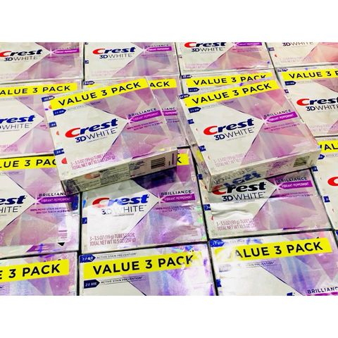 Kem Đánh Răng Làm Trắng Crest 3D White Brilliance Hương Bạc Hà - Sáng Bóng Chỉ Trong 5 Ngày, Ngăn Ngừa Vết Ố Vàng