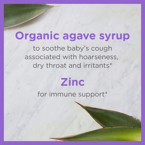 Siro Mỹ Zarbee's ho ong tiêu đờm tăng đề kháng + kẽm Zinc Zarbee's Baby Cough Syrup cho trẻ từ sơ sinh 59ml