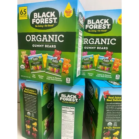 [Date 4/2025] Combo lẻ gói kẹo dẻo hữu cơ hình gấu black forest