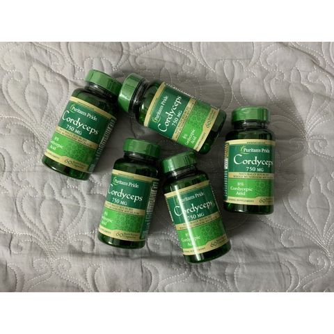 Đông Trùng Hạ Thảo Cordyceps 750mg 60 viên Puritan's Pride - Thực Phẩm Chức Năng Tăng Cường Sức Khỏe và Miễn Dịch Tự Nhiên