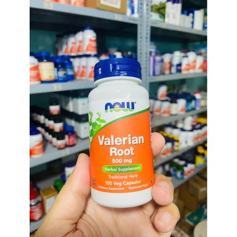 Viên uống Valerian Root 500mg Now - Chiết xuất từ cây nữ lang giúp giảm căng thẳng, lo âu và hỗ trợ giấc ngủ tự nhiên từ Now Foods Mỹ