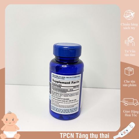 Viên uống DHEA 25mg Puritan's Pride - Hỗ trợ nâng cao chất lượng trứng và khả năng thụ thai cho nữ giới
