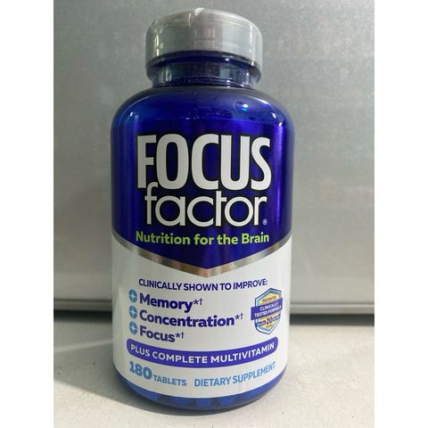 Viên uống Bổ não Focus Factor Nutrition for the Brain 180viên - Tăng cường trí nhớ và khả năng tập trung cho mọi lứa tuổi
