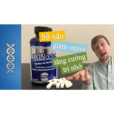 Viên uống Bổ não Focus Factor Nutrition for the Brain 180viên - Tăng cường trí nhớ và khả năng tập trung cho mọi lứa tuổi