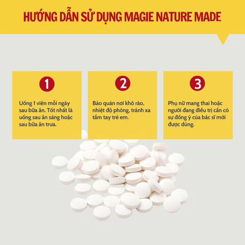 Viên uống bổ sung Magie Nature Made Magnesium 250mg- 400mg 180v