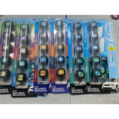 [Hàng mỹ] Nước hoa ô tô Febreze Air Freshener Car Vent Clips kẹp ống gió xe hơi