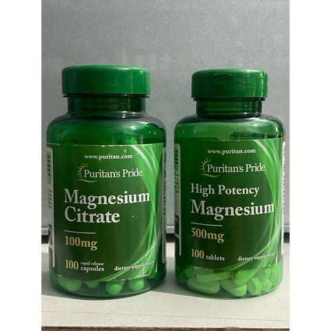 Viên uống bổ sung Magie Hỗ Trợ Xương Cơ , Hệ Thần Kinh Magnesium Glycinate 240mg Puritan's Pride / Nature’s Bounty