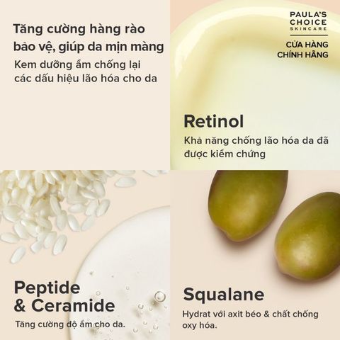 [Hàng Mỹ] Kem dưỡng ẩm tái tạo da chứa Retinol Paula's Choice 10ml chống lão hoá Resist Barrier Repair Moisturizez