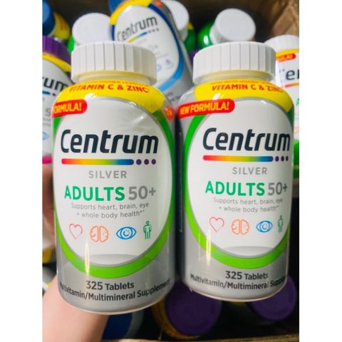 [Date 2024] Vitamin me Tổng Hợp Centrum Silver nam nữ Men và women 50+