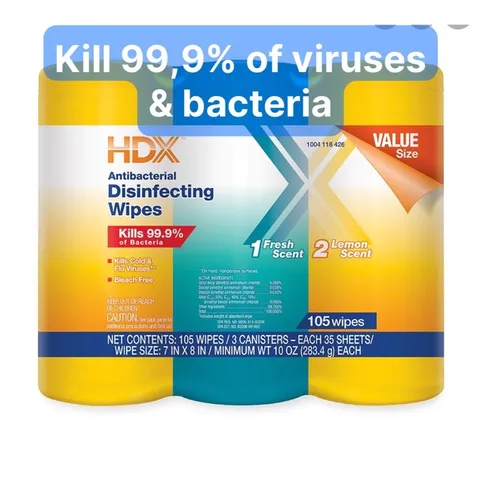 Khăn giấy ướt diệt khuẩn HDX Antibacterial Disinfecting Wipes 35 tờ hàng 🇺🇸