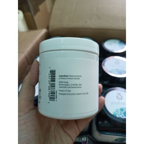 [Date 2026, tặng cọ hoặc chén thìa] Bột mặt nạ đất sét NOW CLAY POWDER 170g