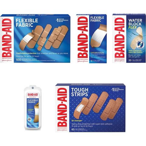 Băng cá nhân Band-Aid Brand - Hộp 188 miếng băng dán bảo vệ vết thương, chống thấm nước, tiện lợi cho gia đình và trẻ nhỏ