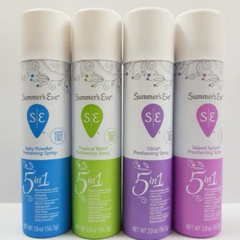 Xịt thơm khử mùi, Nước hoa vùng kín Summer’s Eve 56.7g Xịt phụ khoa của Mỹ thơm mát, quyến rũ