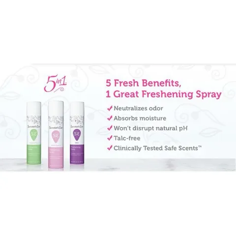Xịt thơm khử mùi, Nước hoa vùng kín Summer’s Eve 56.7g Xịt phụ khoa của Mỹ thơm mát, quyến rũ