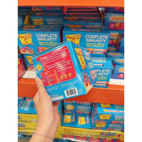 [Date 5/2026] Bột sủi vitamin C tăng đề kháng Emergen C - 30gói Immun